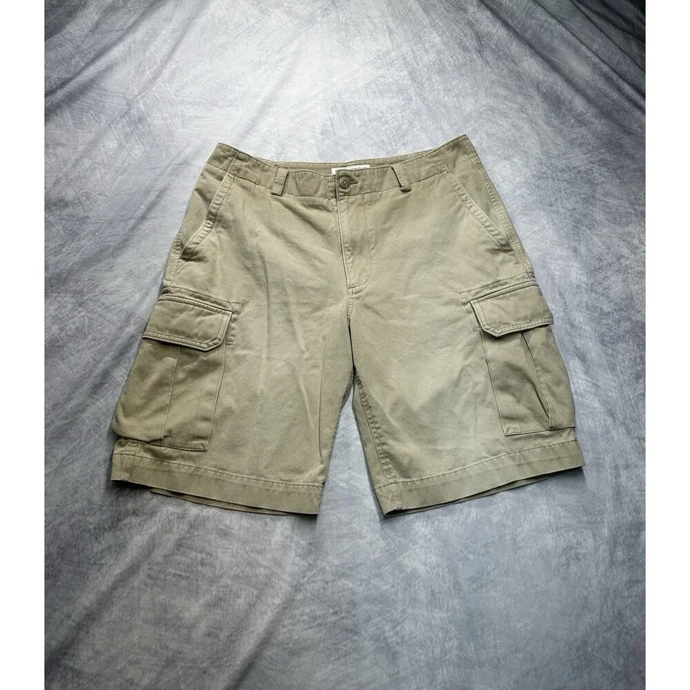Banana Republic Shorts Mens 33 Beige Canvas Cargo Shorts